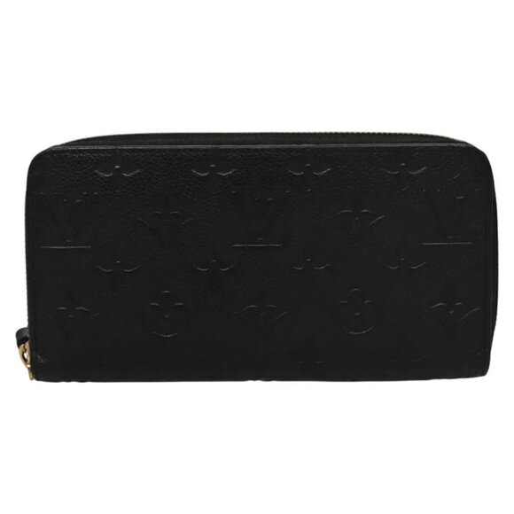 LOUIS VUITTON Monogram Empreinte Zippy Wallet Black M61864 LV Auth BD532 - Picture 2 of 16